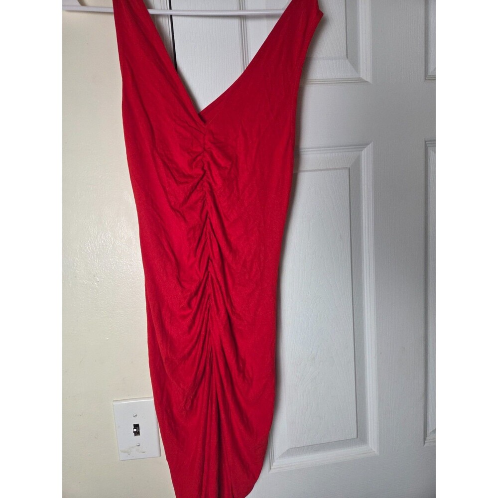 VENUS Women’s Sleeveless Red Dress Size Medium Flowy Summer Casual Midi Dress